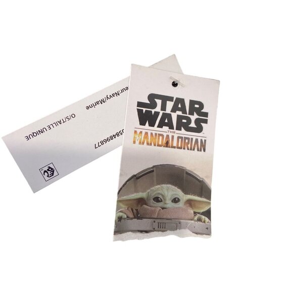 Star Wars The Mandalorian Beanie Hat With Baby Yoda Embroidery Black Knit OSize - Picture 4 of 8